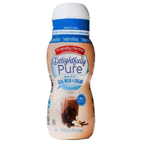 Friendly Farms Delightful Pure Creamer Vanilla Fl Oz From Aldi