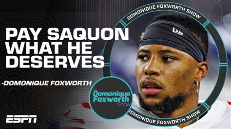 Domonique Believes Saquon Barkley Should Get Paid What He Deserves 🍿