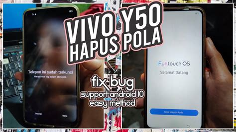 CARA BUKA POLA VIVO Y50 TANPA BUG UNLOCK PATTERN PIN VIVO Y50 USE