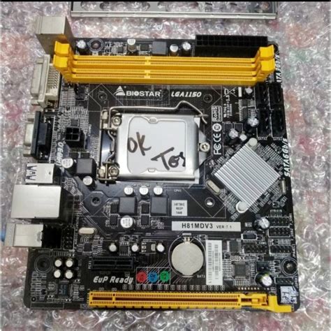 Jual Mainboard Biostar H81 Ddr3 Onboard VGA LGA Soket 1150 Haswell Gen