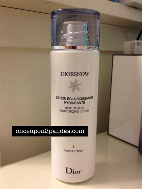 Once Upon 2 Pandas Diors Diorsnow Skincare Line Review