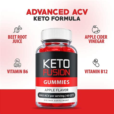 Keto Fusion Gummies Advanced Weight Loss Formula With ACV Vitamin