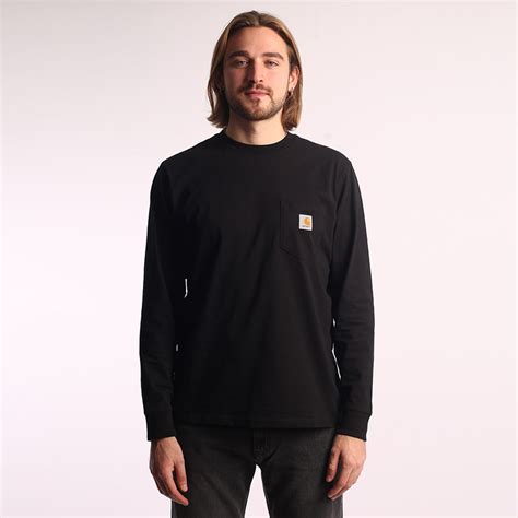 Лонгслив Carhartt WIP L/S Pocket T-Shirt (I030437-black) купить по цене ...