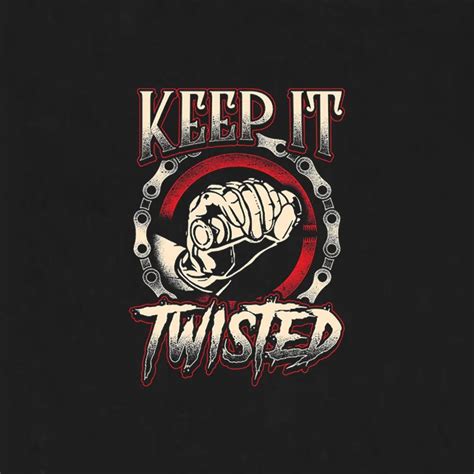 Motosunny Keep It Twisted Graphic Casual Black Print T Shirt