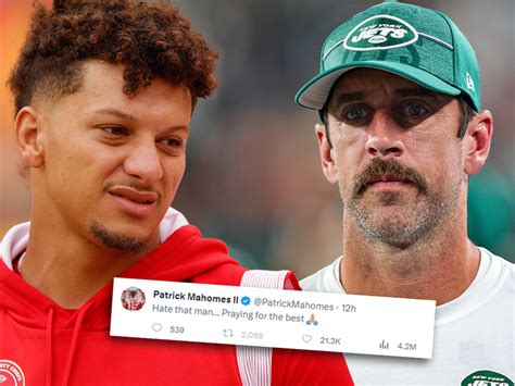 Patrick Mahomes Clarifies Hate That Man Comment After Aaron Rodgers