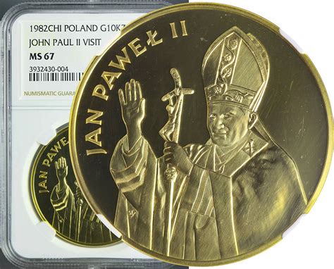 10 000 złotych Jan Paweł II 1982 rzadkie