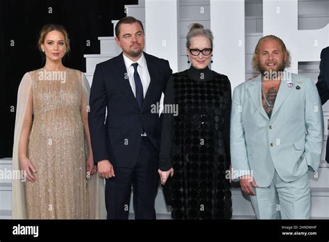 Jennifer Lawrence Leonardo Dicaprio Meryl Streep And Jonah Hill Attend Netflix S Don T Look