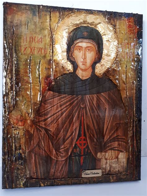 Saint St Irene Irini Chrysovalantou Icon Greek Orthodox | Etsy