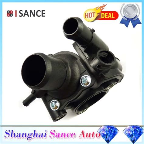 ISANCE Coolant Thermostat Housing Outlet XS4Z 8592 AC YS4Z 8592 BD For