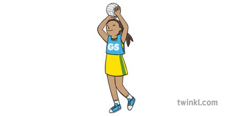 Netball Player Illustration - Twinkl