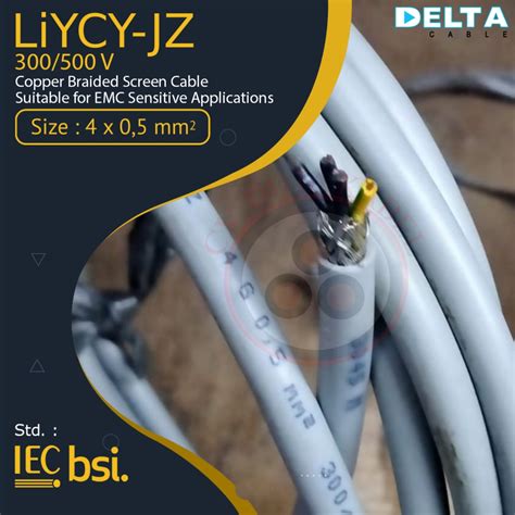 Jual Kabel LiYCY JZ 4x0 5 Mm2 DELTA 4x0 5mm2 4x0 5 Mm2 4x0 5mm2 4 X 0