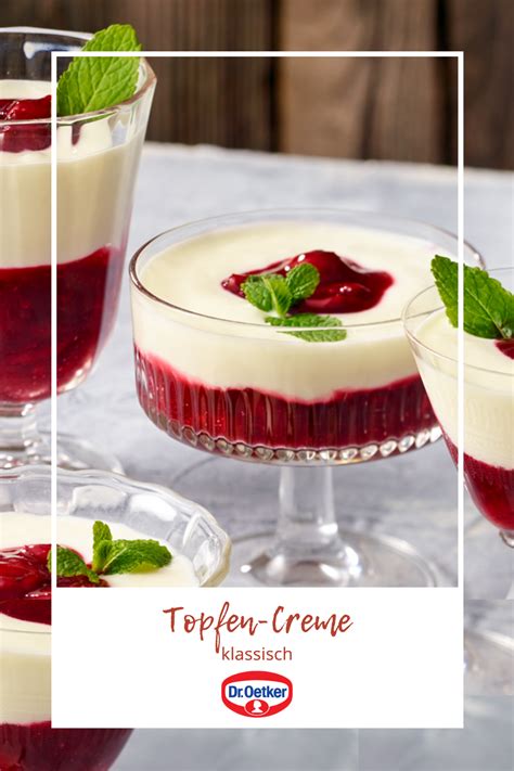 Klassische Topfencreme Rezept Dr Oetker Rezept Dessert Rezepte