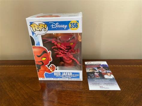 Funko Pop Disney Aladdin Red Jafar 356 Jonathan Freeman Signed Jsa