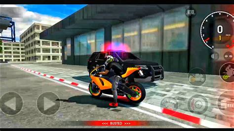 Xtreme Motorbike Moto Police Raising Fast Driving City Motocross