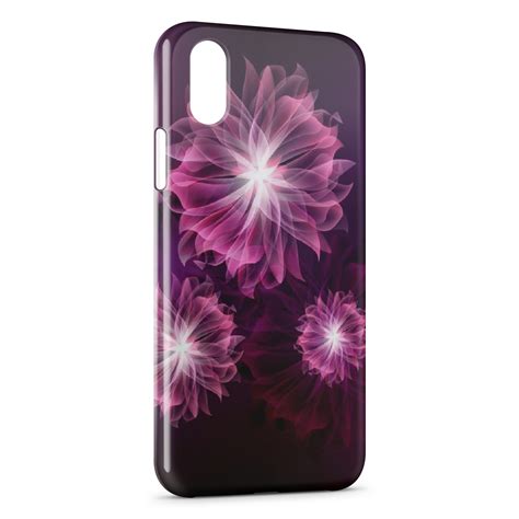 Coque IPhone XR Pink Flowers Design Pixypia