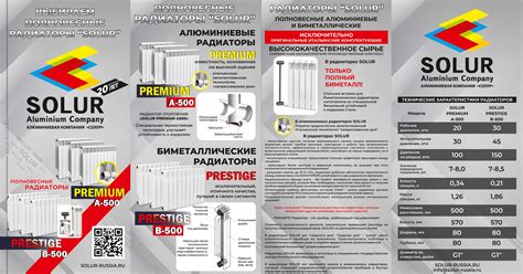 Радиаторы отопления SOLUR