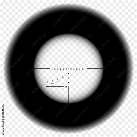 Fotka Realistic Sniper Scope Sight Sniper Scope With Measurement