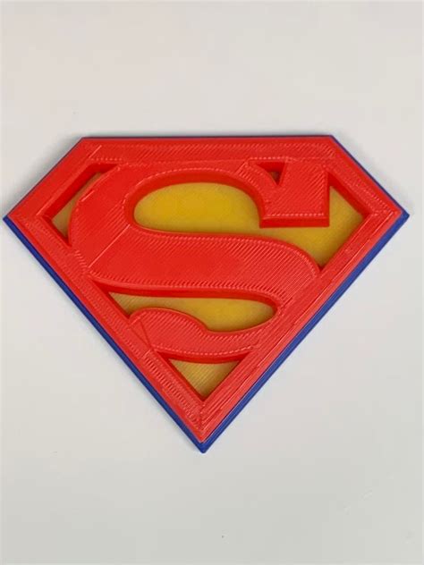 3D Printed Superman Art - Etsy