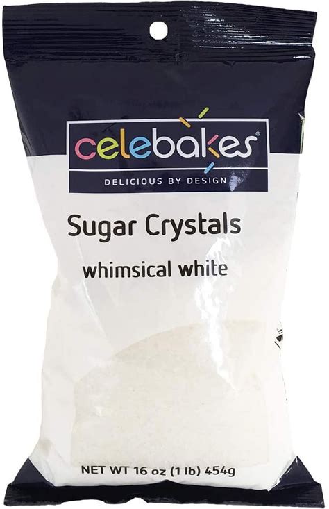 White Coarse Baking Sugar Crystals for Cakes, Cupcakes, Cookies, and ...