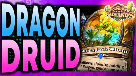 Dragon Druid Stream Showdown In The Badlands Hearthstone YouTube