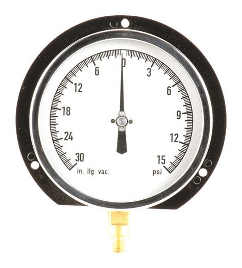 Grainger Approved Compound Gauge In Hg Vac To Psi Range In