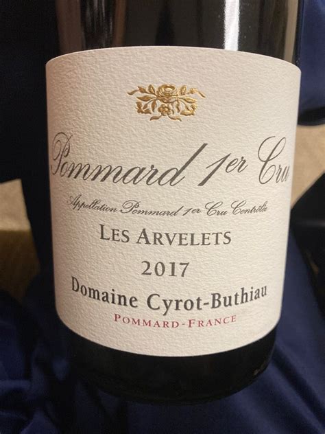 Domaine Cyrot Buthiau Pommard Er Cru Les Arvelets France