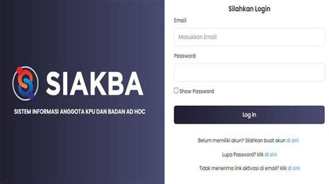 Cara Aktivasi Akun Siakba Kpu Go Id Dan Cara Daftar Akun Siakba Kpps