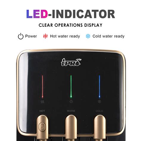 IPRO PENAPIS AIR 3 SUHU D17 TableTop Mild Alkaline Water Dispenser Hot Warm Cold With 4 Jakim