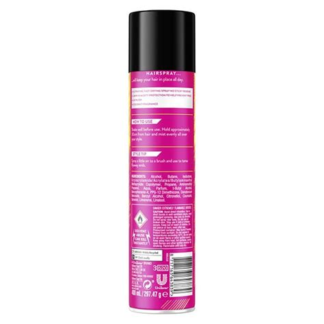 Vo5 Ultimate Hold Hair Spray 400ml Hair Superdrug