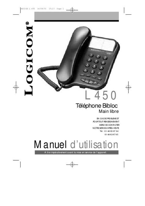 Notice Logicom L T L Phone Portable Trouver Une Solution Un