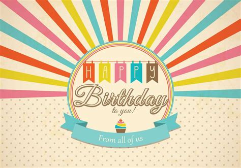 Retro Happy Birthday Card Psd – Free Photoshop Brushes At With Photoshop Birthday Card Template ...