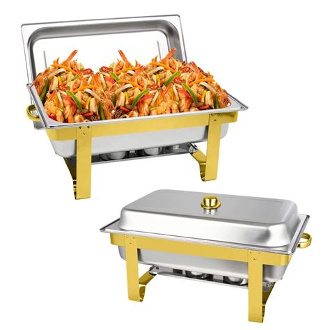 Horestkit Chafing Dish Buffet Set Pack Stainless Steel Qt