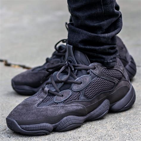 Adidas Yeezy 500 Utility Black On Feet Sneaker Review Artofit