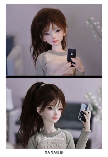 FULL SET 1 4 BJD Doll Girl Female Body Resin Ball Joint Eyes Wig