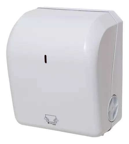 Dispenser Porta Papel Toalha Rolo Auto Corte Bobina Branco