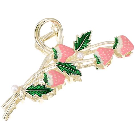 Eease Kawaii Strawberry Hair Claw Clip For Girls And Women Walmart