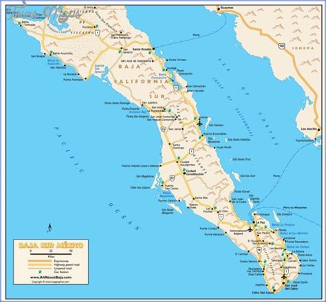 Map Of Baja California Mexico – Topographic Map of Usa with States