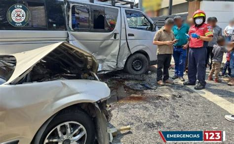 Seis Personas Resultan Heridas Tras Accidente De Tránsito En Zona 10