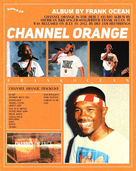 Frank Ocean Channel Orange Album Poster Frank Ocean Channel Orange