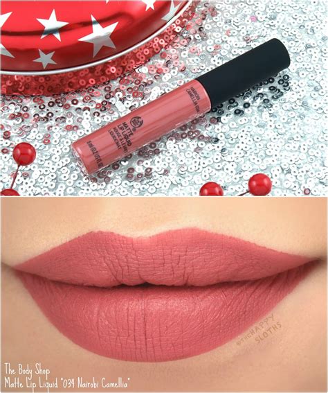 The Body Shop Matte Lip Liquid In 034 Nairobi Camellia Review And