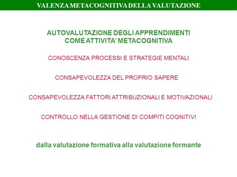 Valutazione Per Lapprendimento Ppt Scaricare