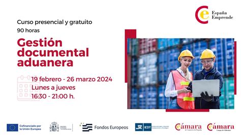 Gestión documental aduanera curso gratuito en Algeciras