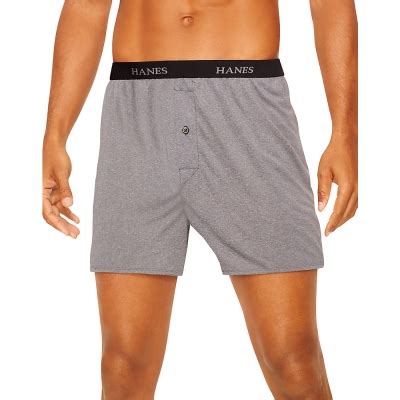 Hanes 709BP5 Classics Men S TAGLESS ComfortSoft Knit Boxers With