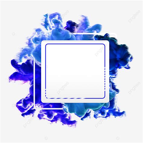 Blue Smoke Clipart Transparent Png Hd White Frame Blue Smoke