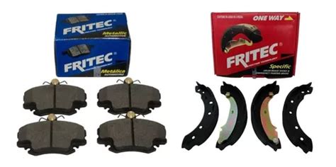 Balatas Platina Clio Kit Delanteras Y Traseras Fritec Env O Gratis