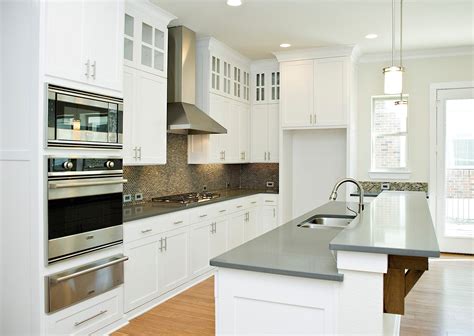 Grey Kitchen Cabinets With Quartz Countertops Kitchen Info