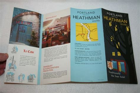 Vintage Late 1960s Early 1970s Heathman Hotel Portland Oregon Hotel