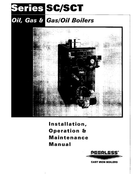 PEERLESS SC SERIES INSTALLATION OPERATION MAINTENANCE MANUAL Pdf