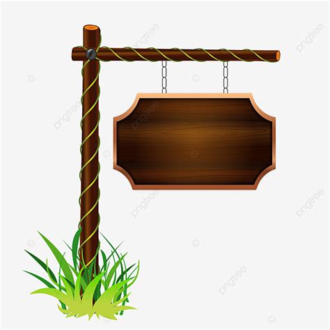 Wooden Signboards Vector Hd PNG Images Wooden Signboard Vector Element