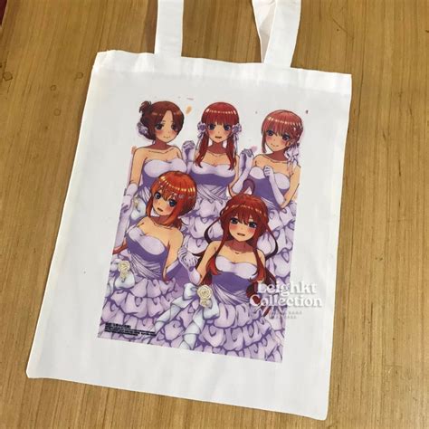 Leighkt The Quintessential Quintuplets Bride Tote Bag Nakano Miku